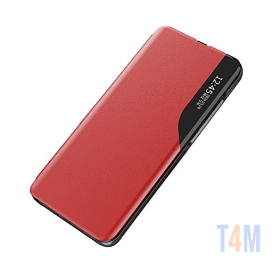 Capa Flip Smart View para Samsung Galaxy S23 Ultra Vermelho